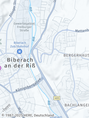 Here Map of Biberach an der Riß