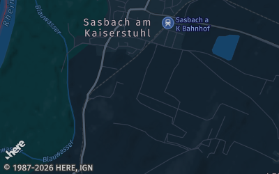 Heizung Map of Sasbach am Kaiserstuhl