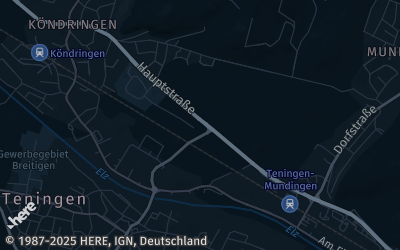 Heizung Map of Teningen