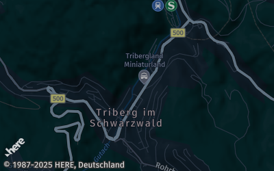 Heizung Map of Triberg im Schwarzwald
