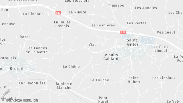 Carte de la zone d'intervention à Saint-Gilles