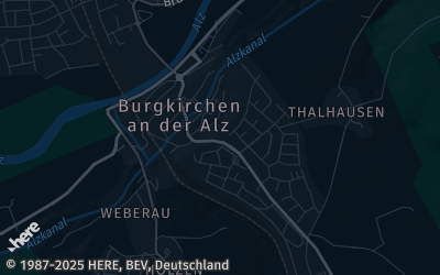 Heizung Map of Burgkirchen an der Alz