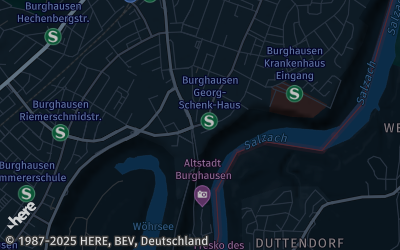 Heizung Map of Burghausen