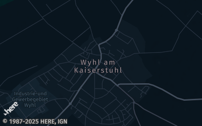 Heizung Map of Wyhl am Kaiserstuhl