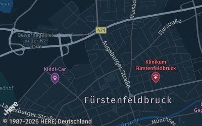 Heizung Map of Fürstenfeldbruck