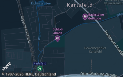 Heizung Map of Karlsfeld bei München