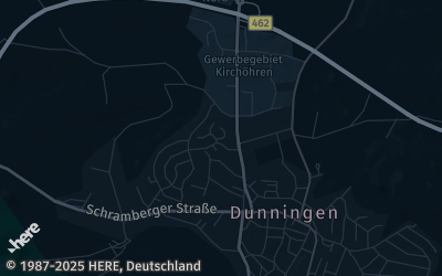 Heizung Map of Dunningen