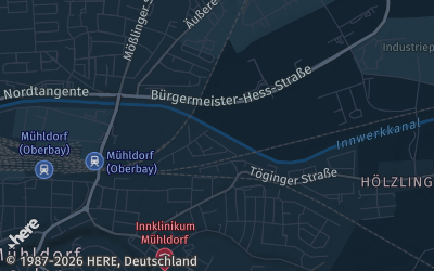 Heizung Map of Mühldorf am Inn