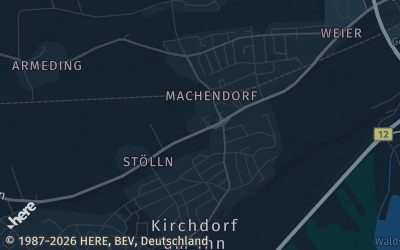 Heizung Map of Kirchdorf am Inn