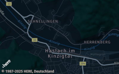 Heizung Map of Haslach im Kinzigtal
