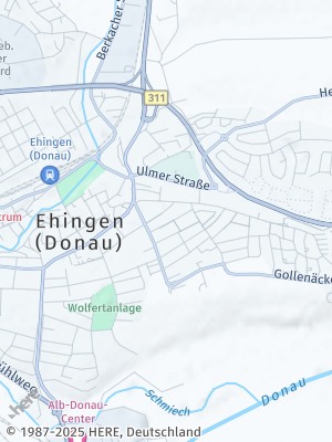 Here Map of Ehingen an der Donau