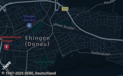 Heizung Map of Ehingen an der Donau