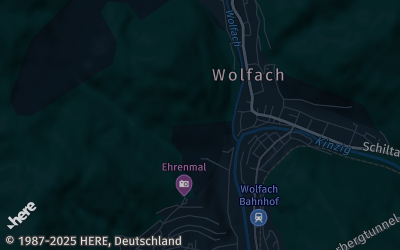 Heizung Map of Wolfach