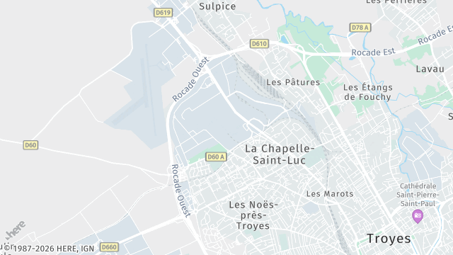 Carte de la zone d'intervention à La Chapelle-Saint-Luc