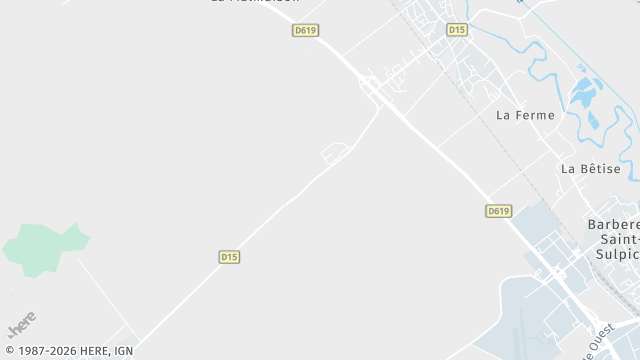 Carte de la zone d'intervention à Saint-Lyé