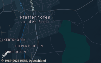 Heizung Map of Pfaffenhofen an der Roth