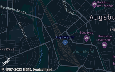 Heizung Map of Augsburg