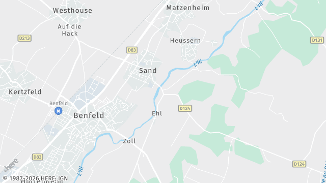 Carte de la zone d'intervention à Sand