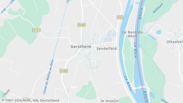 Carte de la zone d'intervention à Gerstheim