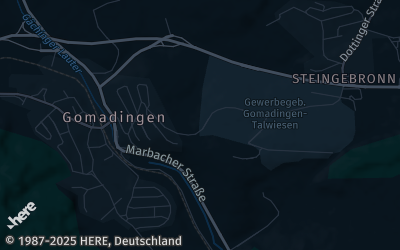 Heizung Map of Gomadingen