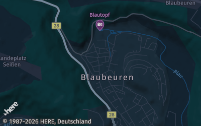 Heizung Map of Blaubeuren