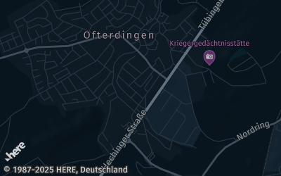 Heizung Map of Ofterdingen