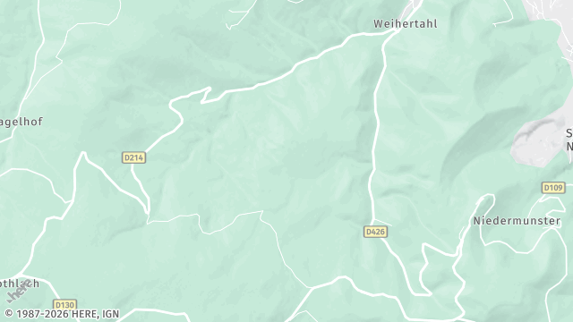 Carte de la zone d'intervention à Ottrott
