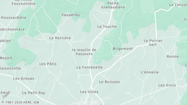 Carte de la zone d'intervention à Rémalard en Perche
