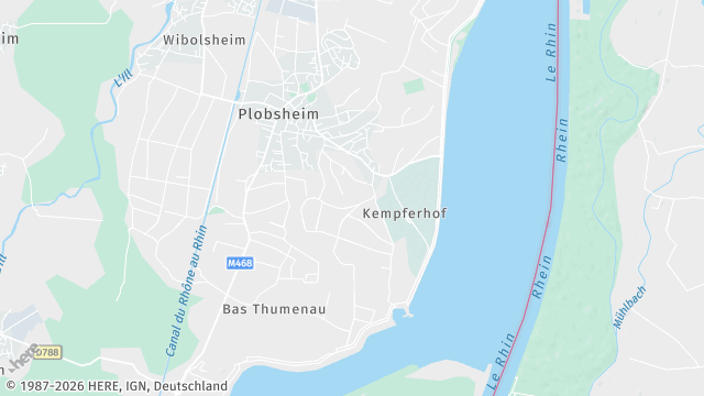 Carte de la zone d'intervention à Plobsheim