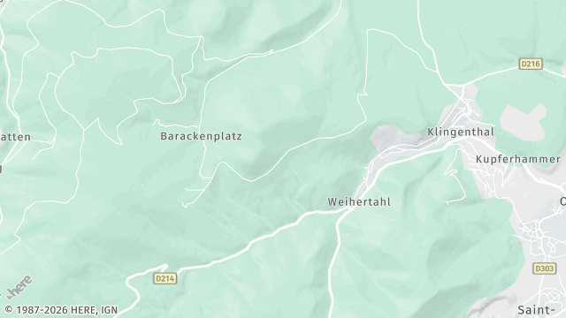 Carte de la zone d'intervention à Bœrsch