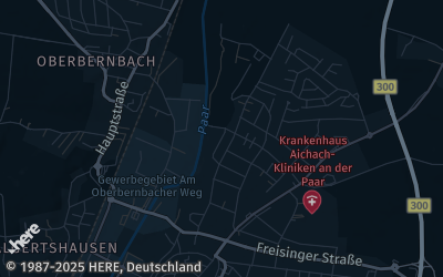 Heizung Map of Aichach an der Paar