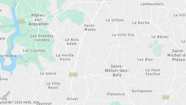 Carte de la zone d'intervention à Bourseul