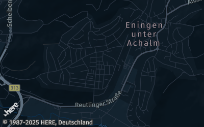 Heizung Map of Eningen unter Achalm