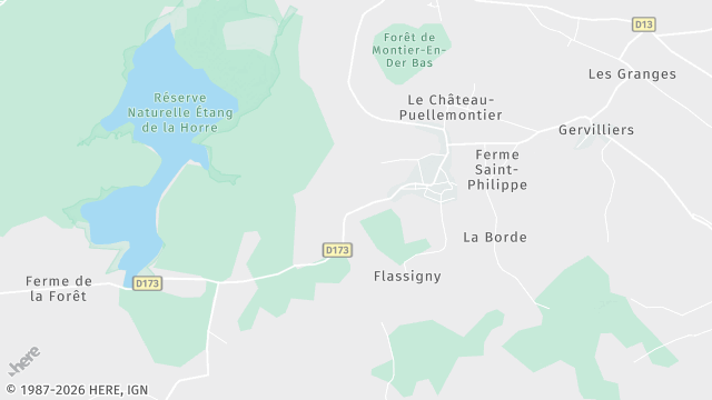 Carte de la zone d'intervention à Rives Dervoises