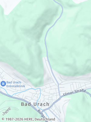 Here Map of Bad Urach