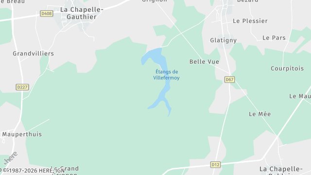 Carte de la zone d'intervention à Fontenailles