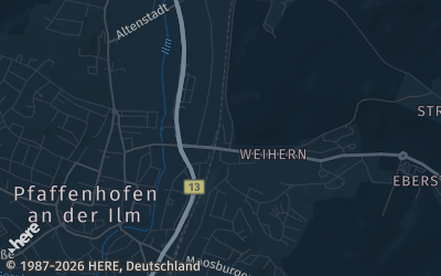 Heizung Map of Pfaffenhofen an der Ilm
