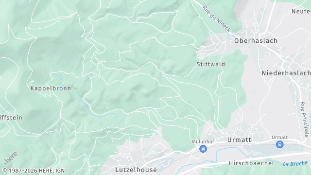 Carte de la zone d'intervention à Urmatt