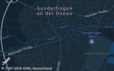Heizung Map of Gundelfingen an der Donau