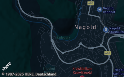 Heizung Map of Nagold