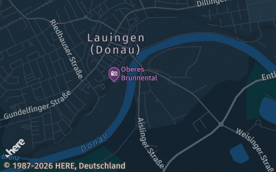 Heizung Map of Lauingen