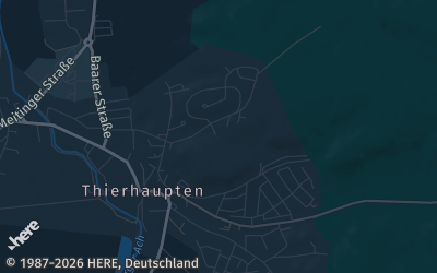 Heizung Map of Thierhaupten