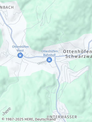 Here Map of Ottenhöfen im Schwarzwald