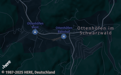 Heizung Map of Ottenhöfen im Schwarzwald