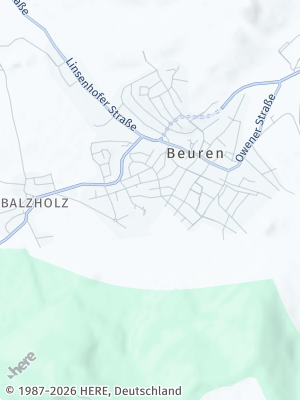 Here Map of Beuren bei Nürtingen