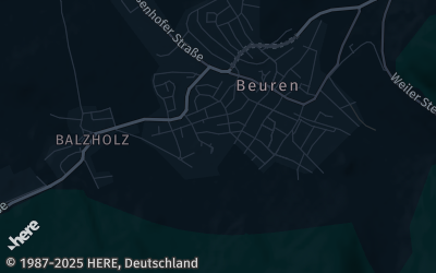 Heizung Map of Beuren bei Nürtingen