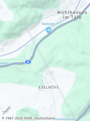 Here Map of Mühlhausen im Täle
