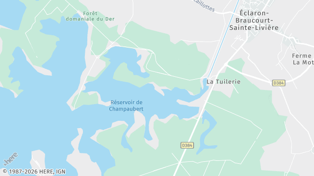 Carte de la zone d'intervention à Éclaron-Braucourt-Sainte-Livière