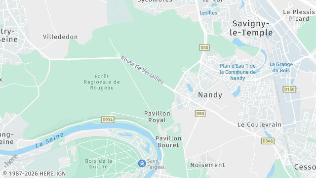 Carte de la zone d'intervention à Nandy