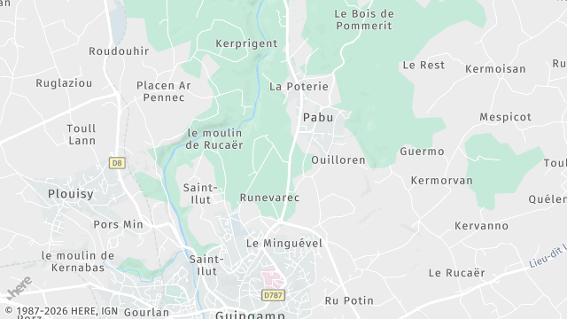 Carte de la zone d'intervention à Pabu
